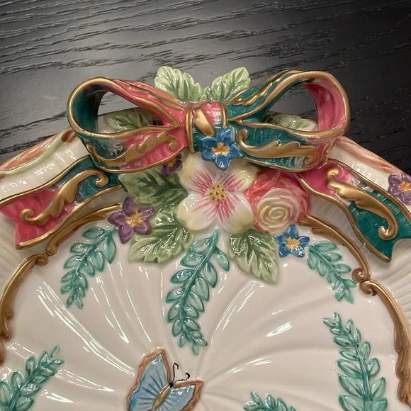 Fitz and  Floyd Classics vintage decorative plate Woodland Spring 3D - Picture 2 of 6